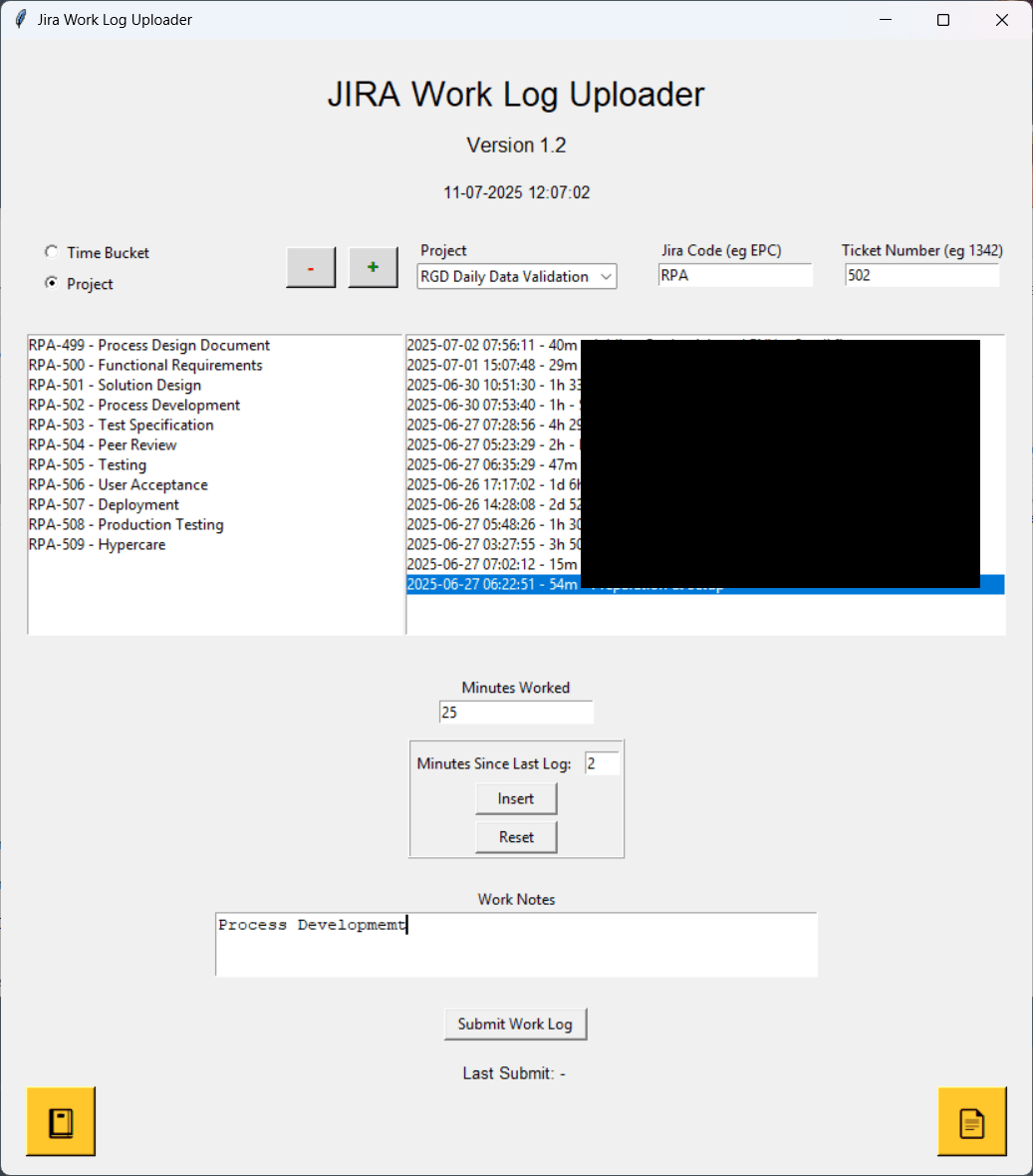 Time Logging Application