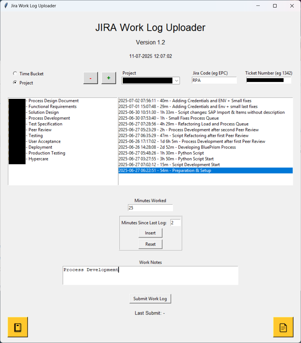 Time Logging Application
